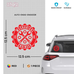 Mechanical Engineer Safety Tag for Vehicles