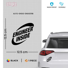 Professional Engineer Inside Vehicle Sticker