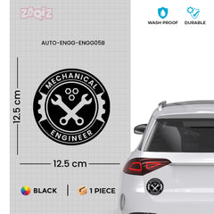 Durable Mechanical Engineer Vehicle Sticker