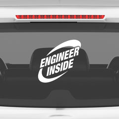 Professional Engineer Inside Vehicle Sticker