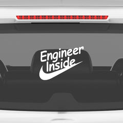 Compact Engineer Inside Decal for Cars