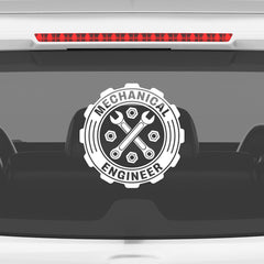 Bold Mechanical Engineer Car Decal