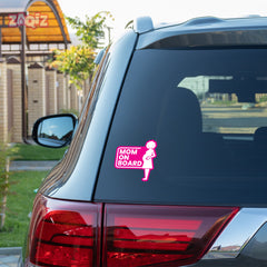 Trendy Mom on Board Sticker for Smooth Rides