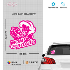 Clear Mom on Board Notice for Drivers