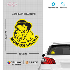 Safety First Mom on Board Vehicle Sticker