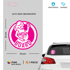 Minimalist Mom on Board Safety Decal