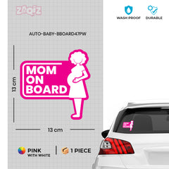 Trendy Mom on Board Sticker for Smooth Rides