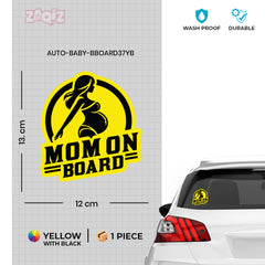 Mom on Board Safety Label for Smooth Drives