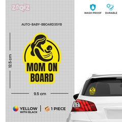 Elegant Mom on Board Sign for SUVs