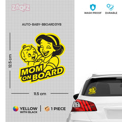 Clear Mom on Board Notice for Drivers