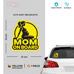 Classic Mom on Board Sticker for Vehicles