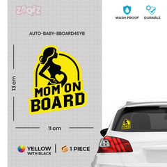 Soft-Tone Mom on Board Sticker for Families