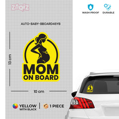 High-Visibility Mom on Board Decal for Cars