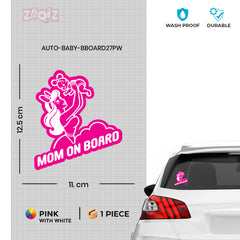 Charming Mom on Board Sign for Cars