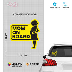 Trendy Mom on Board Sticker for Smooth Rides
