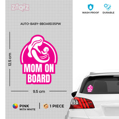 Elegant Mom on Board Sign for SUVs