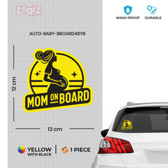 Mom on Board Safety Notice for Vehicles
