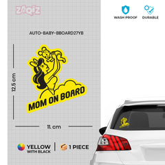 Charming Mom on Board Sign for Cars