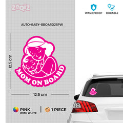 Safety First Mom on Board Vehicle Sticker