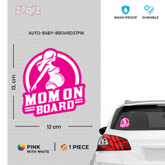 Mom on Board Safety Label for Smooth Drives