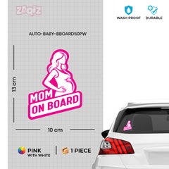 Chic Mom on Board Tag for Safe Driving