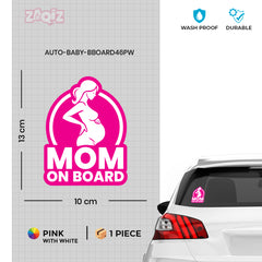 High-Visibility Mom on Board Decal for Cars