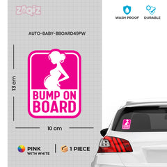 Easy-to-Apply Mom on Board Car Sticker