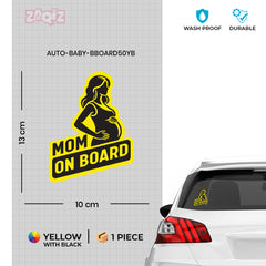 Chic Mom on Board Tag for Safe Driving