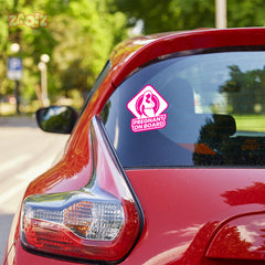Durable Mom on Board Car Decal