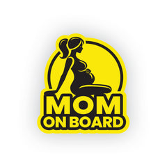 Classic Mom on Board Sticker for Vehicles