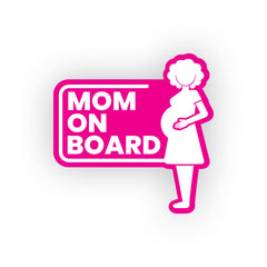 Trendy Mom on Board Sticker for Smooth Rides