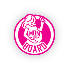 Minimalist Mom on Board Safety Decal