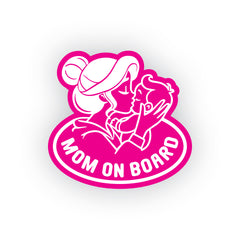 Mom on Board Car Decal for Safety Awareness