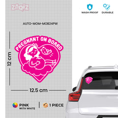 Eco-Friendly Mom on Board Sign for Vehicles