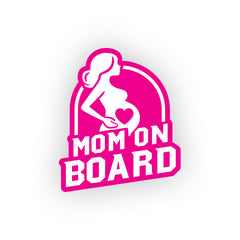 Soft-Tone Mom on Board Sticker for Families