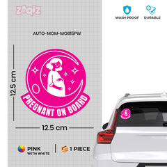 Unique Mom on Board Sticker for Visibility