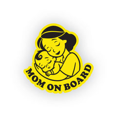 Safety First Mom on Board Vehicle Sticker