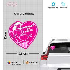 Mom on Board Sticker for Family Vehicles