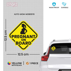 Bold Mom on Board Sticker for SUVs