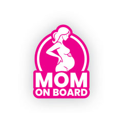 High-Visibility Mom on Board Decal for Cars