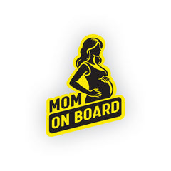 Chic Mom on Board Tag for Safe Driving