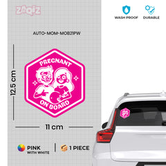 Bold Design Mom on Board Safety Sticker