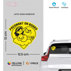 Eco-Friendly Mom on Board Sign for Vehicles