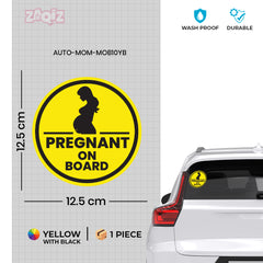 Eye-Catching Mom on Board Car Sticker