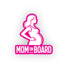 Compact Mom on Board Tag for Safe Roads