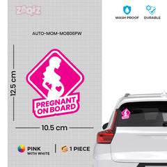 Bright Mom on Board Tag for Awareness