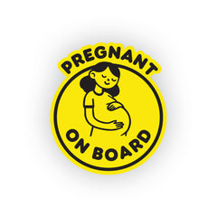 Adhesive Mom on Board Sticker for Cars