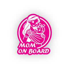 Mom on Board Sign for Family Car Safety