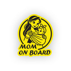 Mom on Board Sign for Family Car Safety