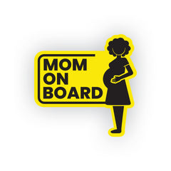 Trendy Mom on Board Sticker for Smooth Rides